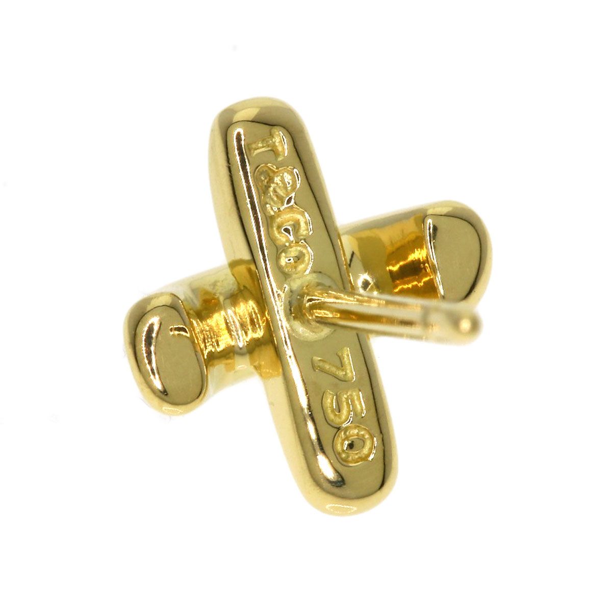 TIFFANY&Co. ティファニー クロスステッチ 片方のみ ピアス K18YG