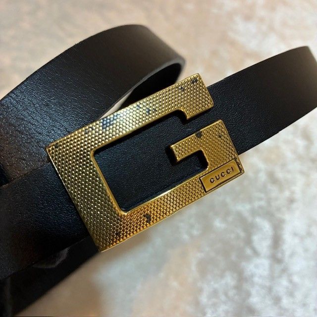 GUCCI ベルト グッチ 70-28 焦げ茶 ゴールド レディース イタリア製 GUCCI グッチ レディース ベルト Gロゴバックル ブラウン