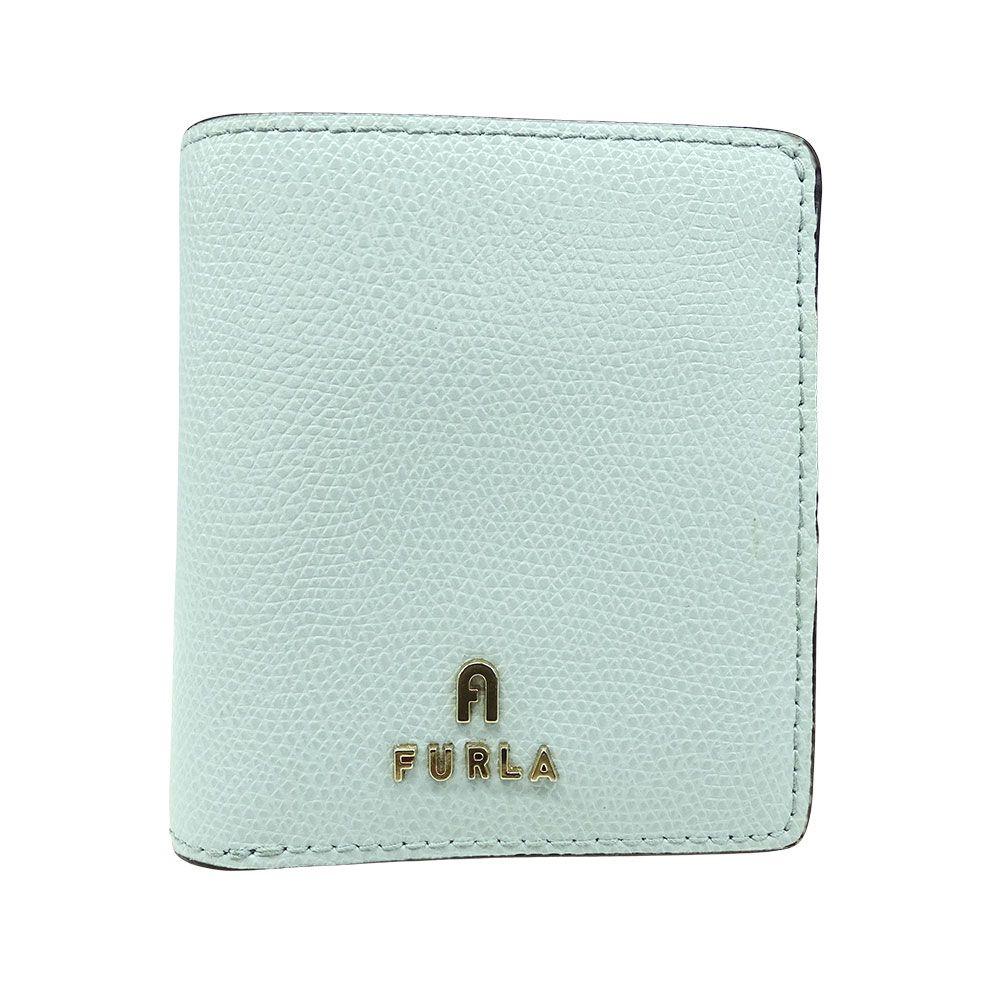 フルラ Furla 財布 レディース ブランド 二つ折り財布 レザー ミントブルー コンパクトウォレット ミニ財布 小さめ 可愛い おしゃれ 【中古】 フルラ Furla 財布 レディース ブランド 二つ折り財布 レザー ミント