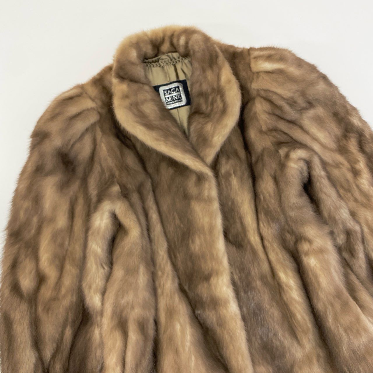 78a24 SAGA MINK サガミンク 銀サガ パステルミンク ロングコート