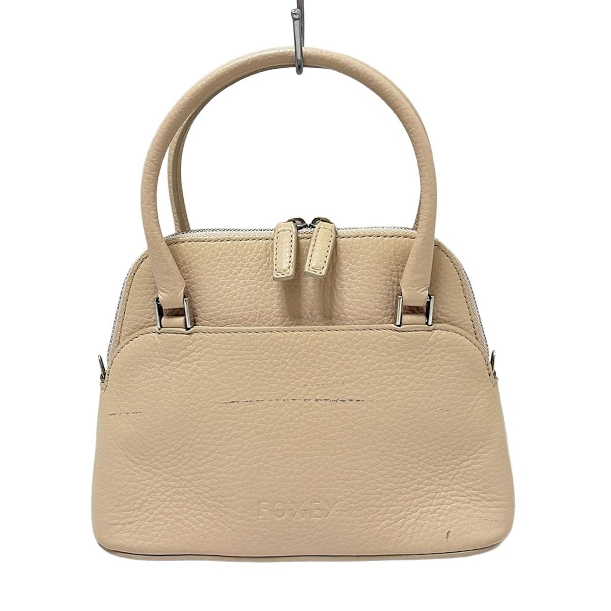 FOXEY(フォクシー) ハンドバッグ - ベージュ ミニバッグ レザー - メルカリ