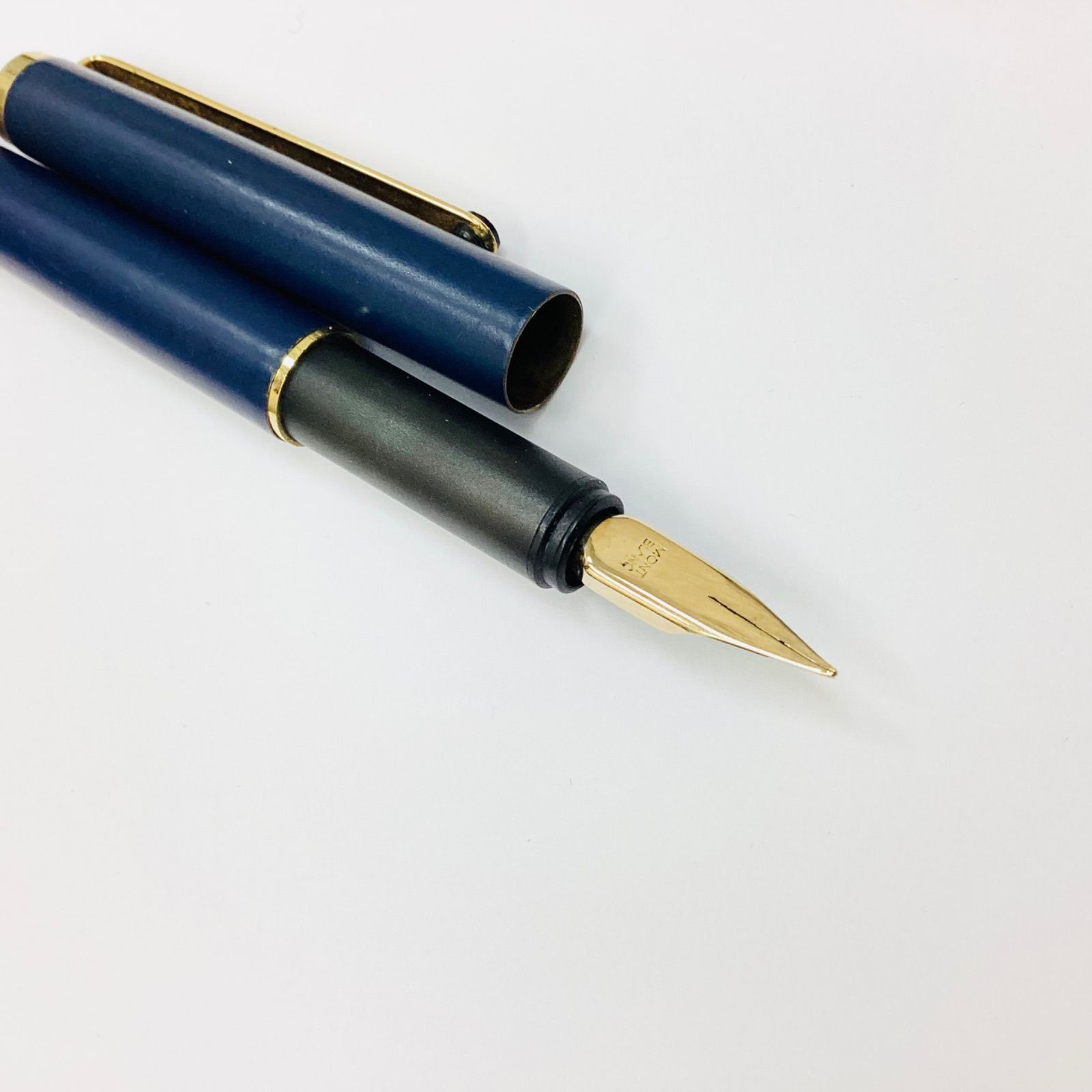 ☆MONTBLANC モンブラン 万年筆 スリムライン Sライン ネイビー