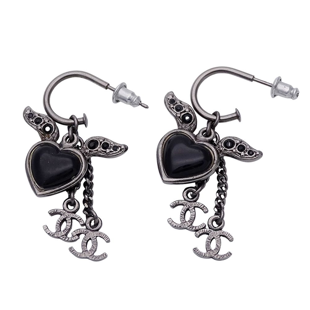 シャネル CHANEL ピアス レディース ブランド ラインストーン シルバー