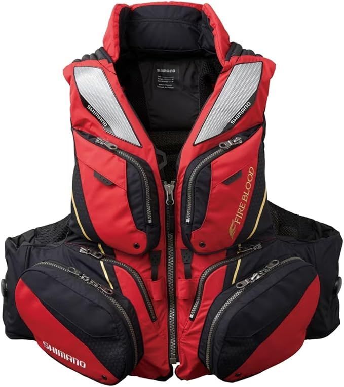 シマノ VF-130 W リミテッドプロ フローティングベスト XLサイズ ブラッドレッド