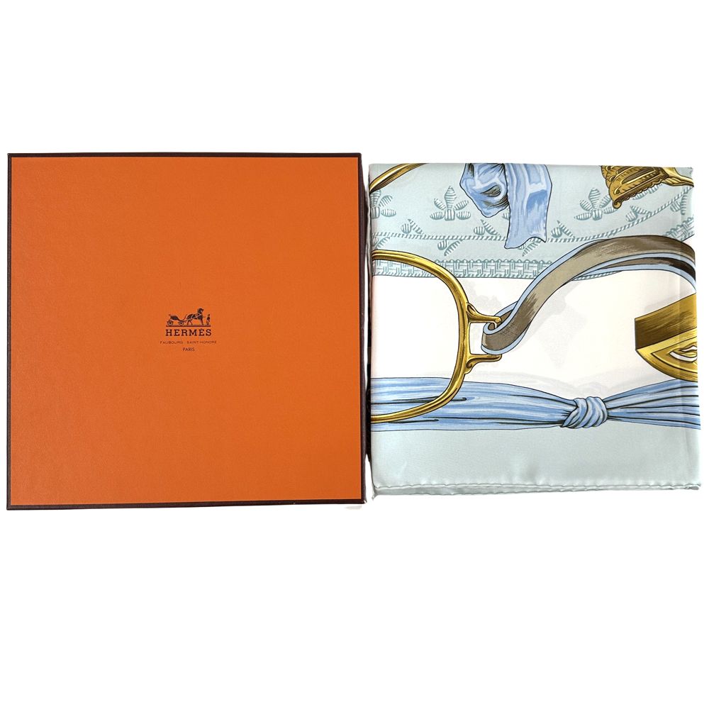 エルメス HERMES スカーフ カレ90 ETRIERS 鎧 レディース ブランド