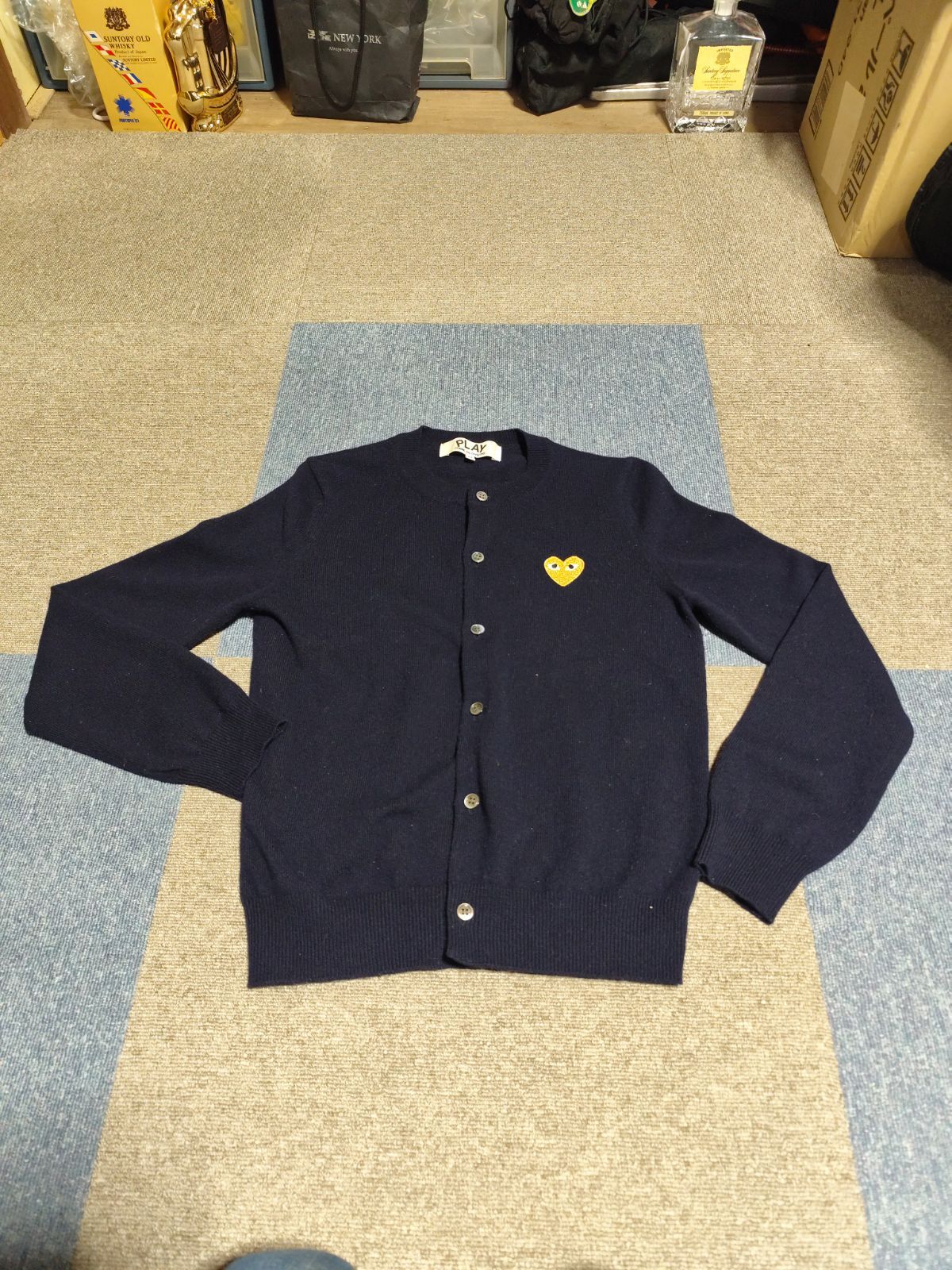 COMME des GARCONS(プレイ コムデギャルソン) ハートゴールド•ウール