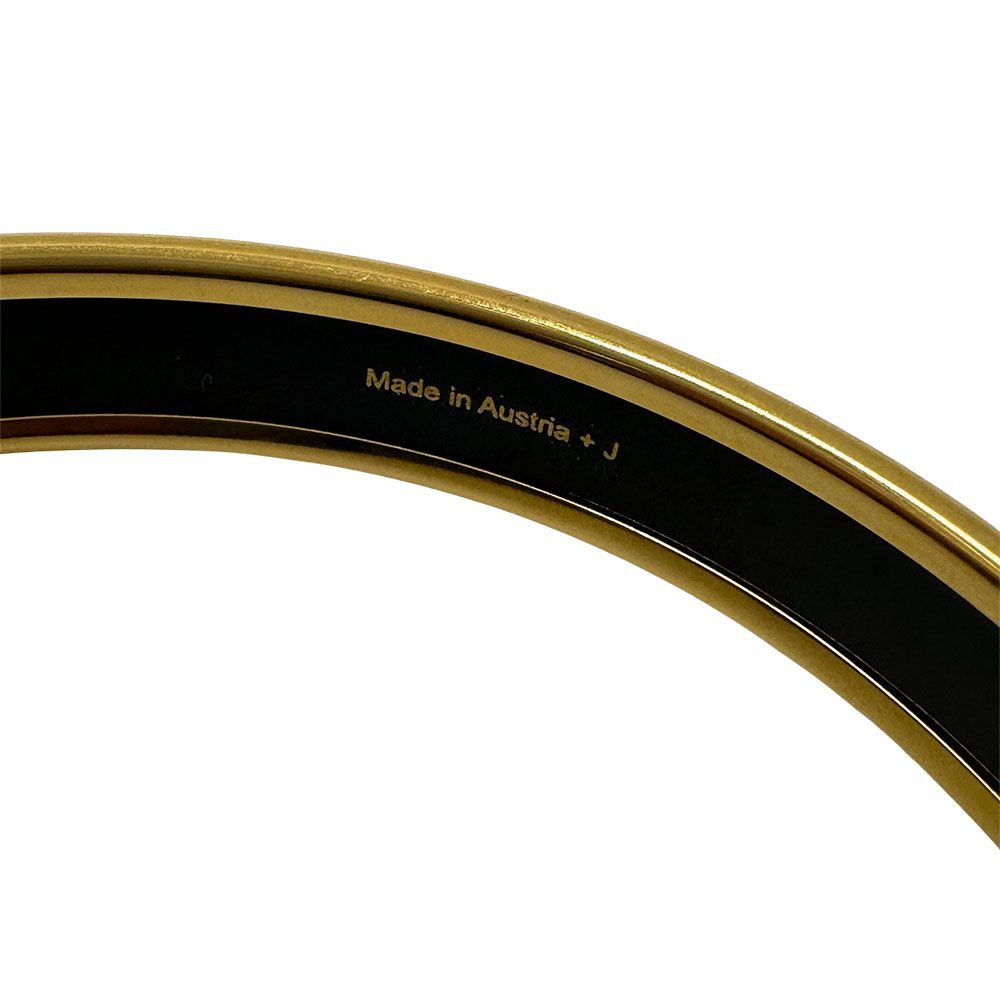 エルメス(Hermes) バングル エマイユPM GPメッキ ゴールド ブラック 楽天市場】【中古】HERMES エルメス エマイユGM バングル ブラック