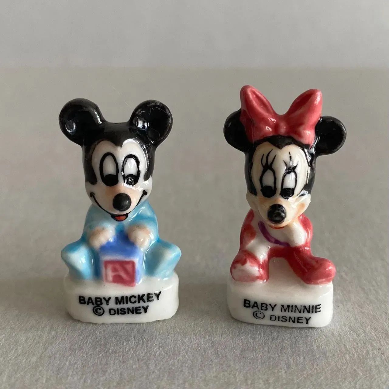 専用　フェーブ　ピノキオ　希少品　ヴィンテージ　美品　フランス　童話　陶器　置物 三日月とピエロのフェーブ／童謡／フランス雑貨／陶器ミニチュア