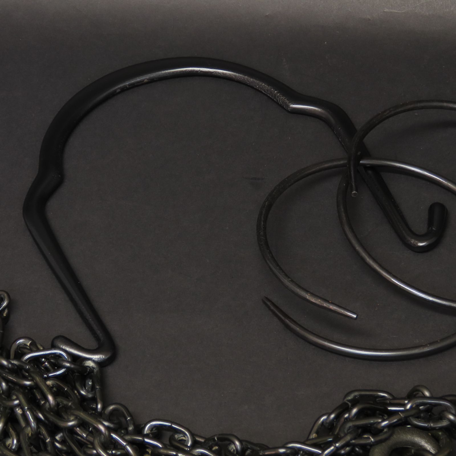 02s83 美品 木村清五郎 真作保証 釻鎖弦道具 釣釜道具 釜鎖 釣手 釜鐶