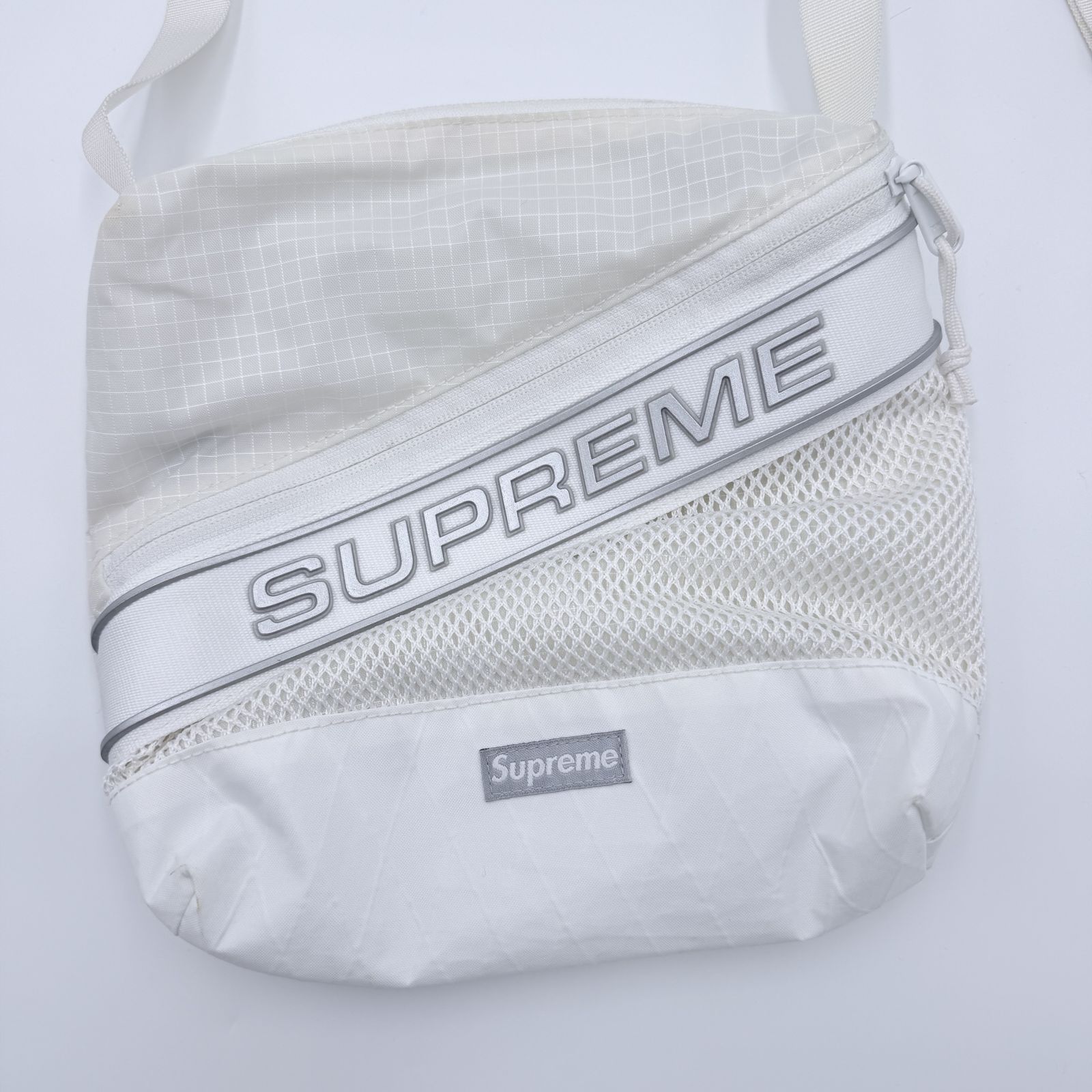 SUPREME（シュプリーム）X-PAC ショルダーバッグ ホワイト メッシュ