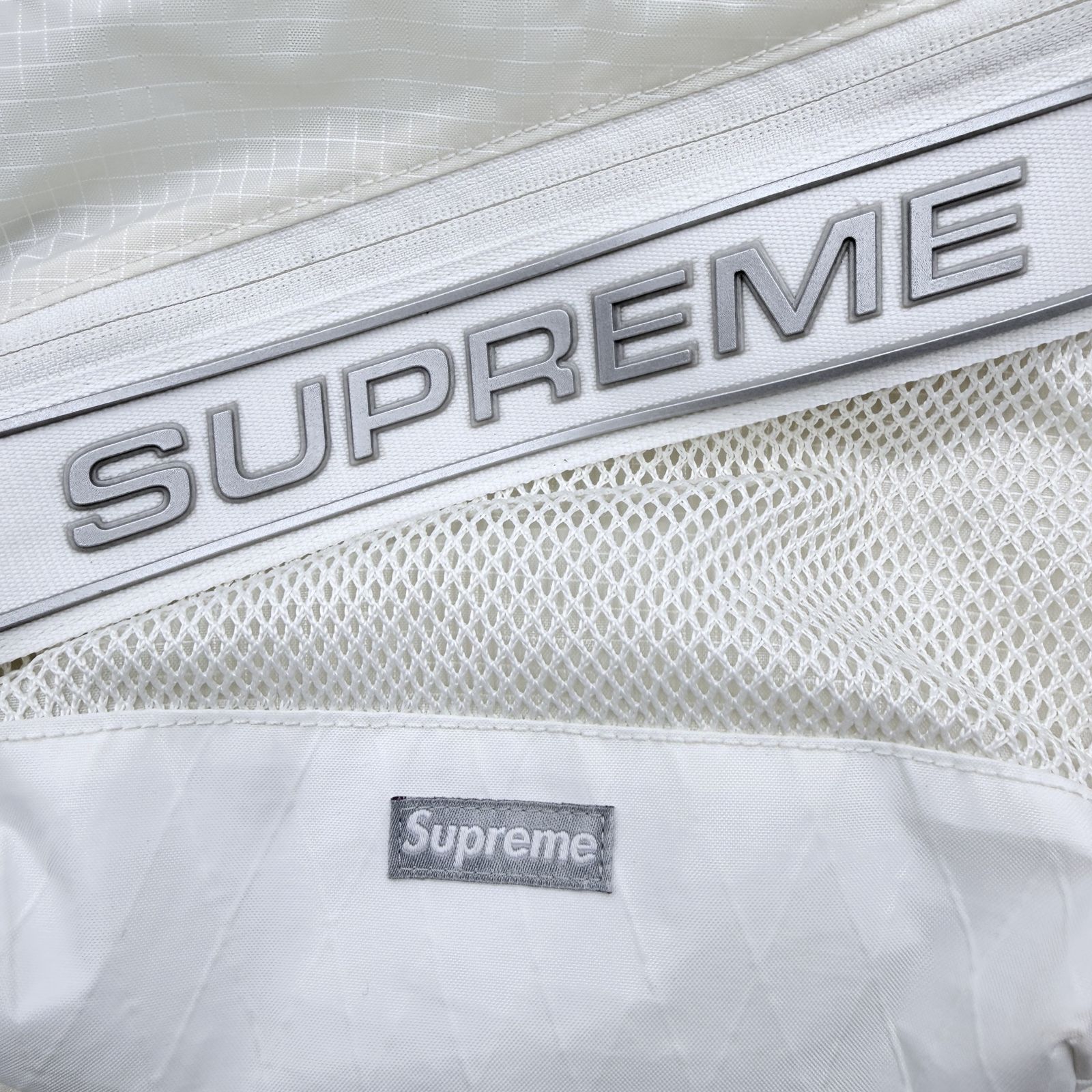 SUPREME（シュプリーム）X-PAC ショルダーバッグ ホワイト メッシュ