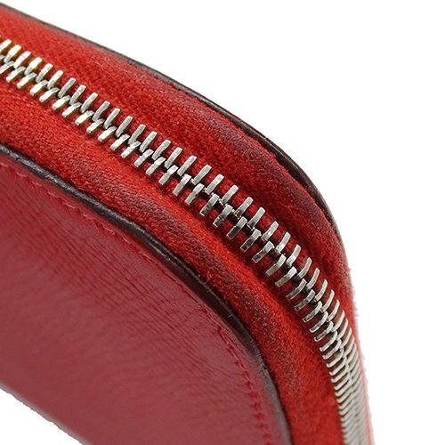 中古 エルメス HERMES ユニセックス 長財布 ルージュカザック ヴォーエプソン HERMES（エルメス） 財布 レディース メンズ ブランド 長財布 アザップ