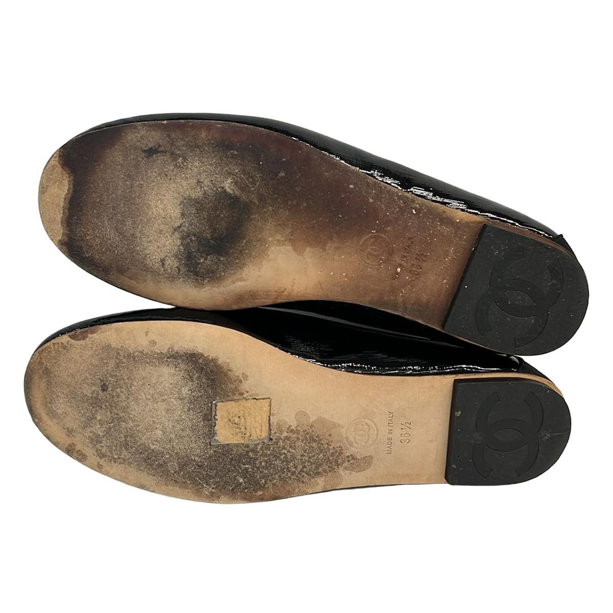 CHANEL ブラック フラットシューズ 36C CHANEL ブラック フラットシューズ 36C CHANEL フラットシューズ