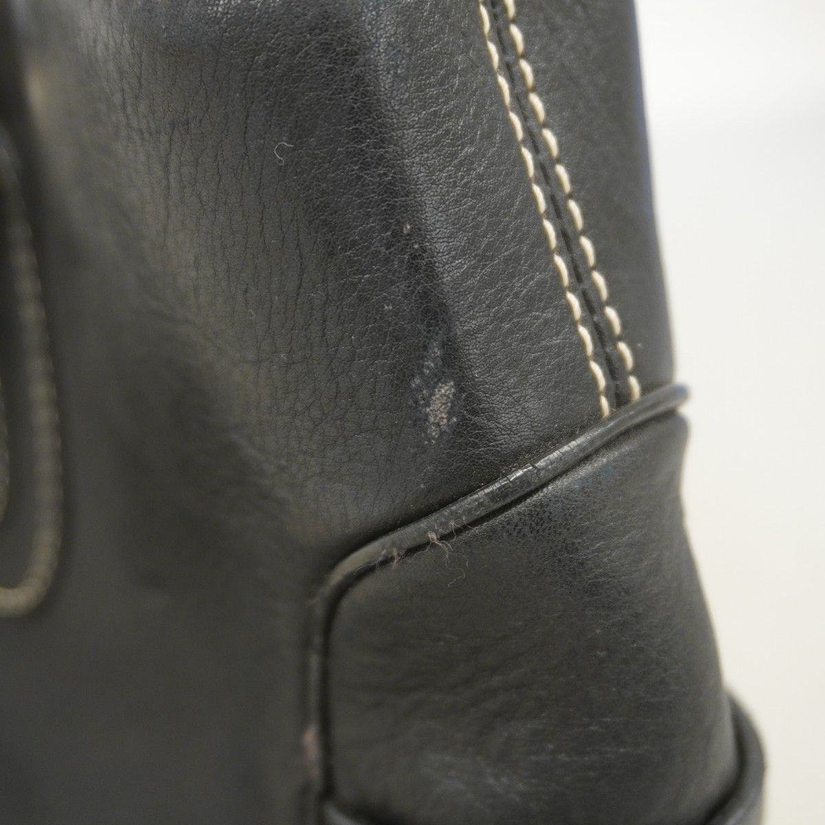 6ad3979】セリーヌ ハンドバッグ ブギー レザー ブラック シルバー金具  