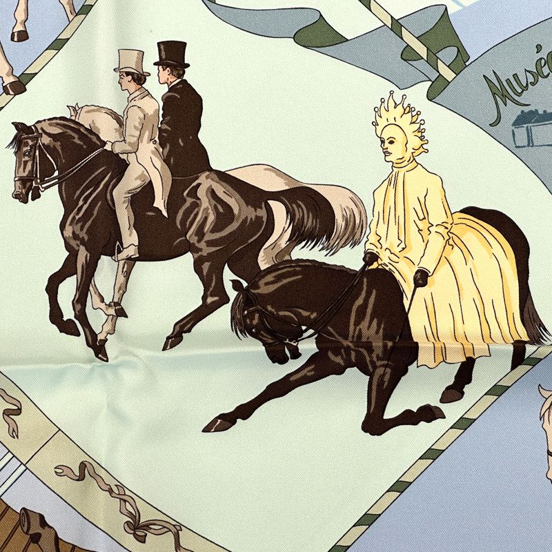 エルメス HERMES スカーフ カレ90 Musee Vivant du Cheval Chantilly