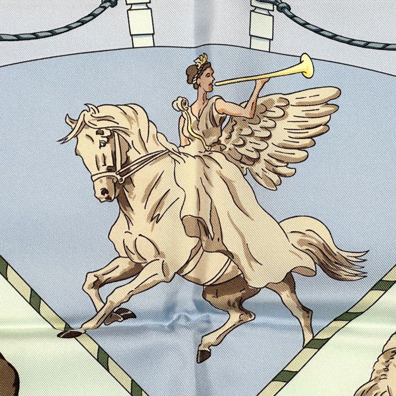 エルメス HERMES スカーフ カレ90 Musee Vivant du Cheval Chantilly