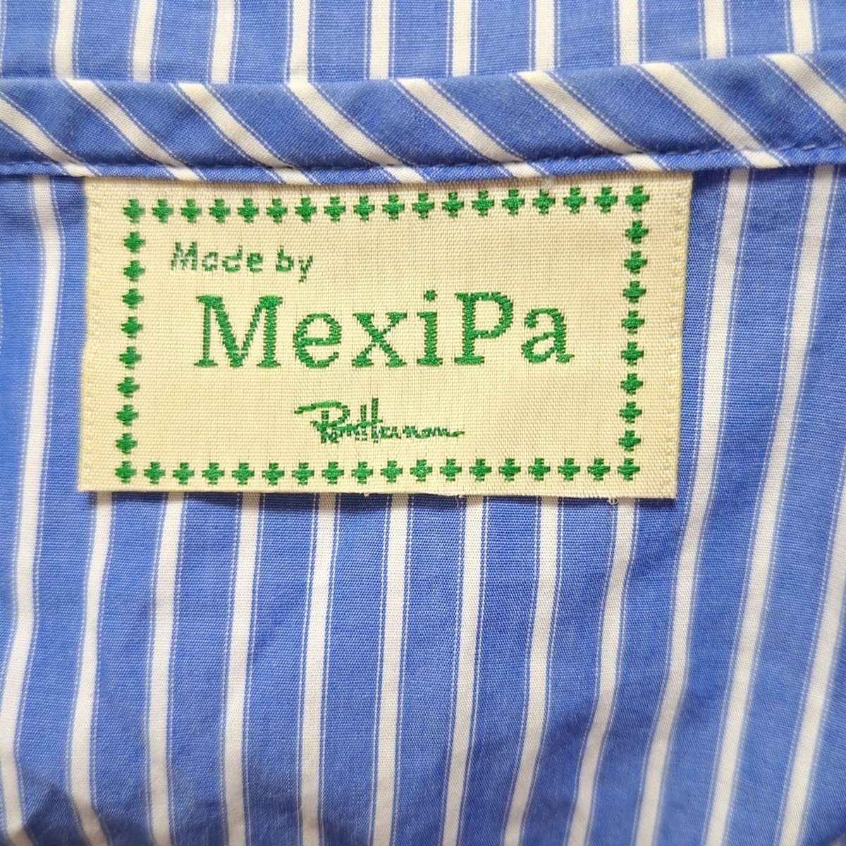 MexiPa(メキパ) パーカー サイズS レディース - ブルー×白 長袖