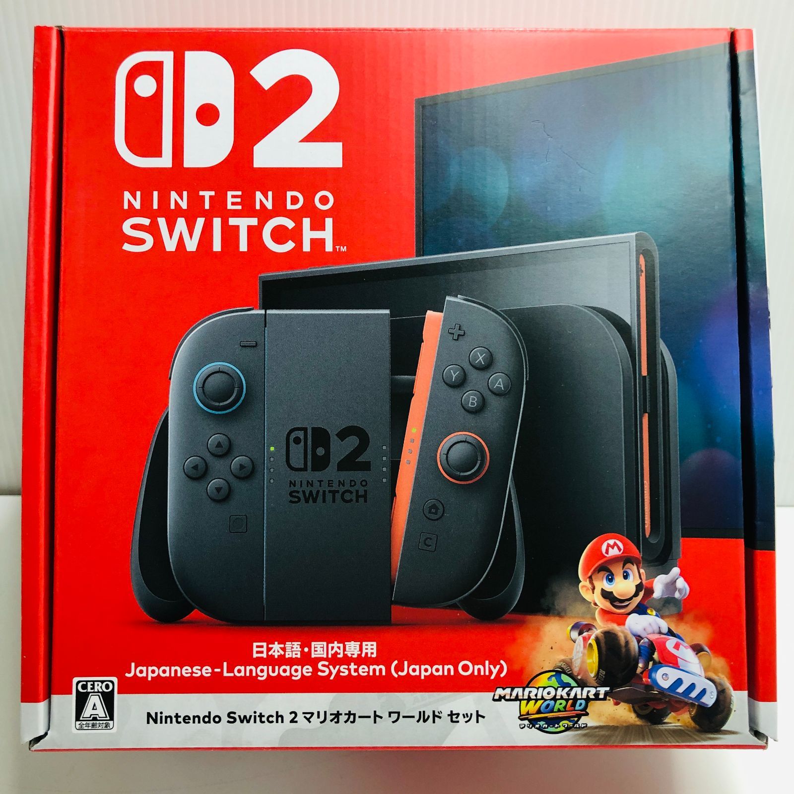 Nintendo Switch 2 マリオカートセット ニンテンドースイッチ2 日本語 マリオカート使用不可 初期化済み 本体 A 01 063