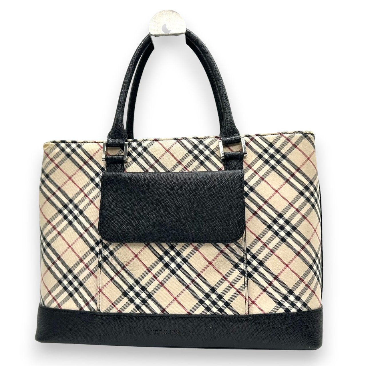 良品】バーバリー BURBERRY ノバチェック ハンドバッグ トートバッグ
