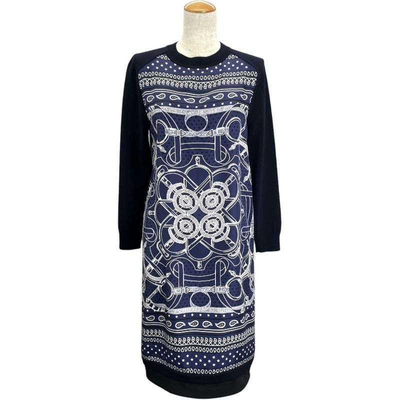 エルメス　シルクツイル星座柄ニットワンピース ニット HERMES(エルメス) ワンピース(レディース) - 海外通販のBUYMA