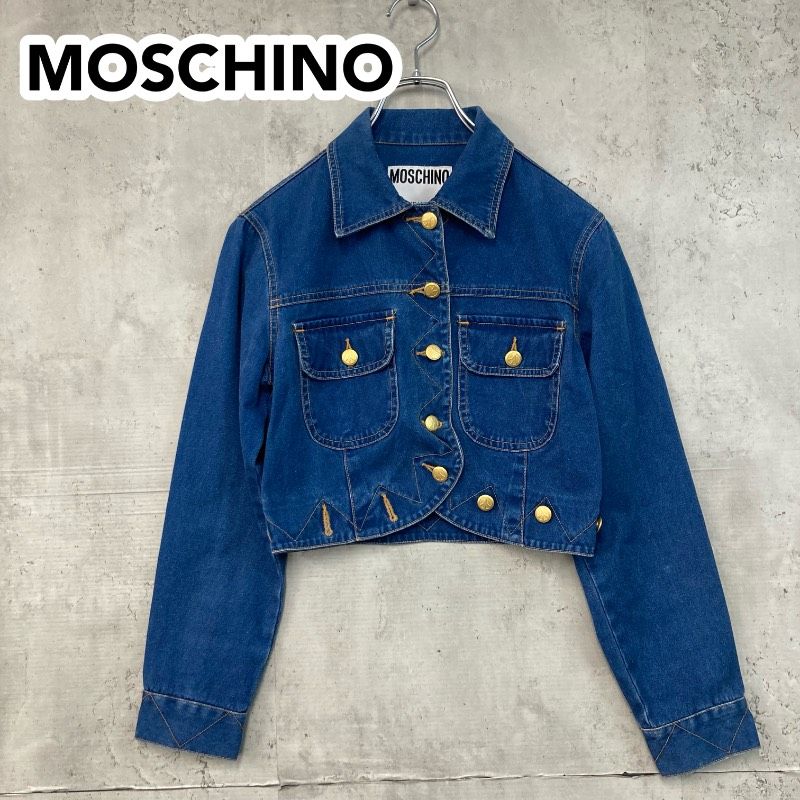 MOSCHINO モスキーノ コラボ Gジャン デニムジャケット MOSCHINO モスキーノ デニムジャケット Gジャン イタリア製 M