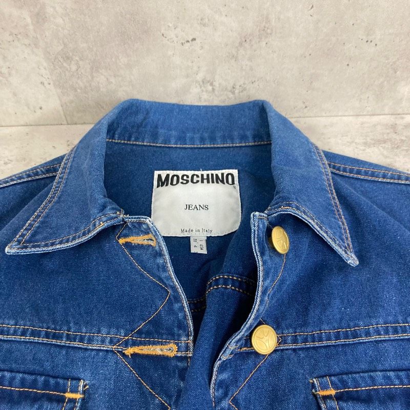 MOSCHINO モスキーノ デニムジャケット Gジャン イタリア製 M