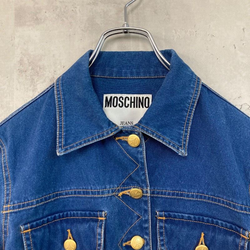 MOSCHINO モスキーノ デニムジャケット Gジャン イタリア製 M