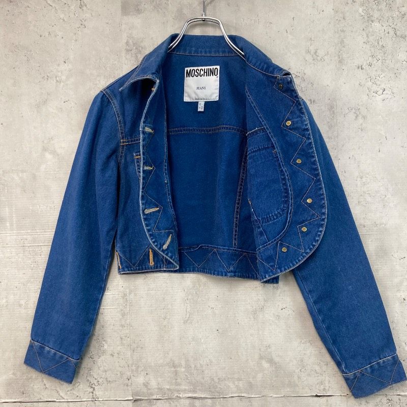 MOSCHINO モスキーノ デニムジャケット Gジャン イタリア製 M