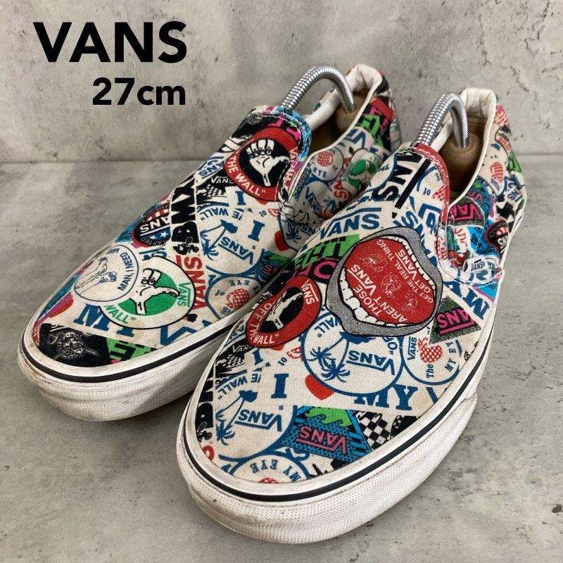 VANS バンズ クラシック スリッポン ステッカー マッシュアップ 27cm