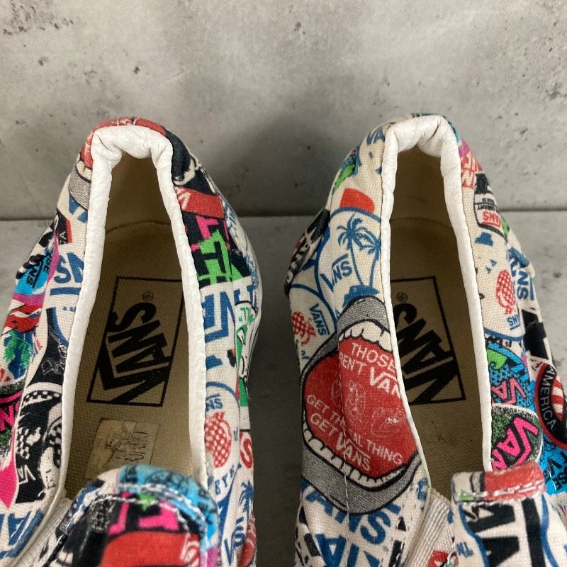 VANS バンズ クラシック スリッポン ステッカー マッシュアップ 27cm 