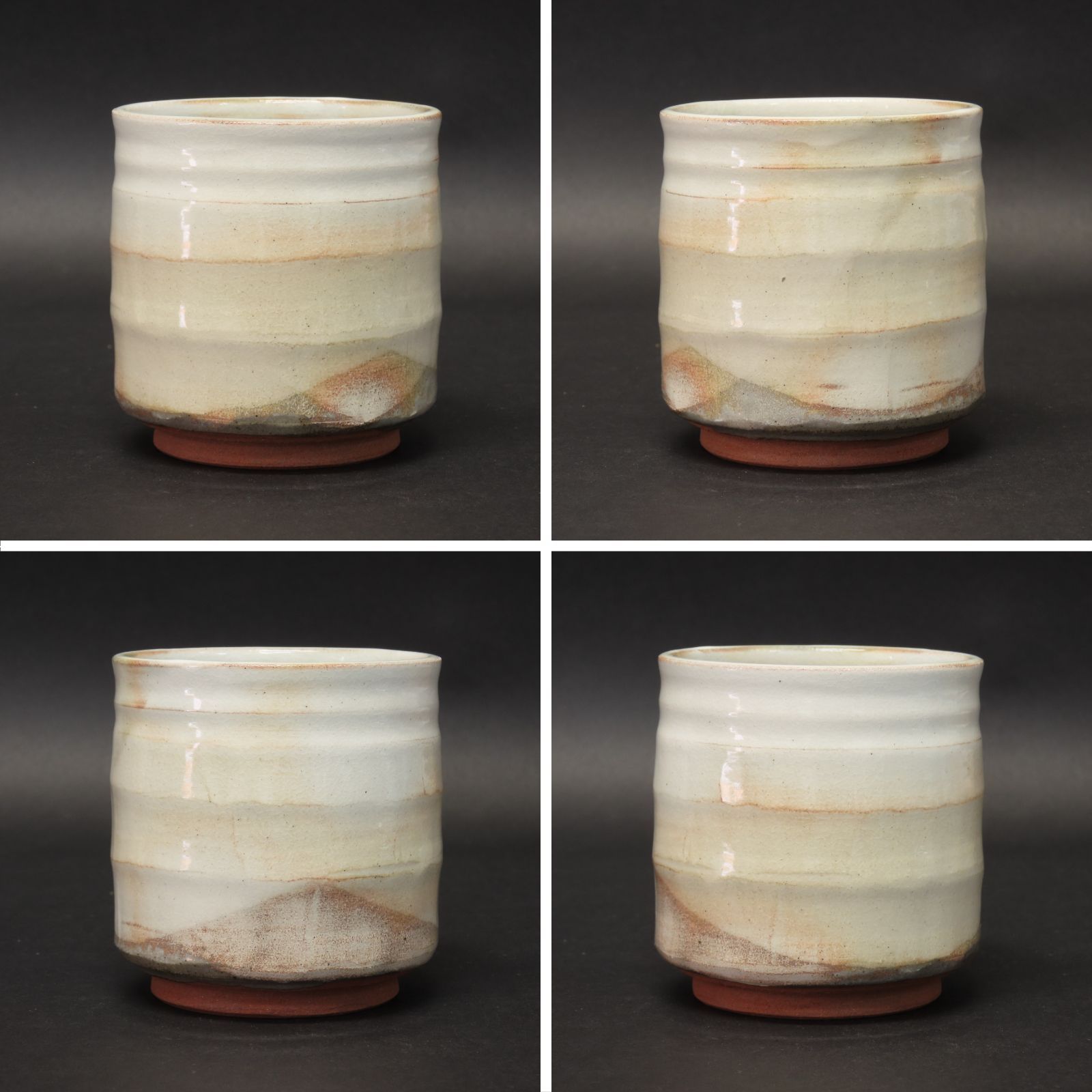 02s85 美品 六兵衛窯 真作保証 灰釉火入 京焼 在銘 共箱/茶道具 香道具