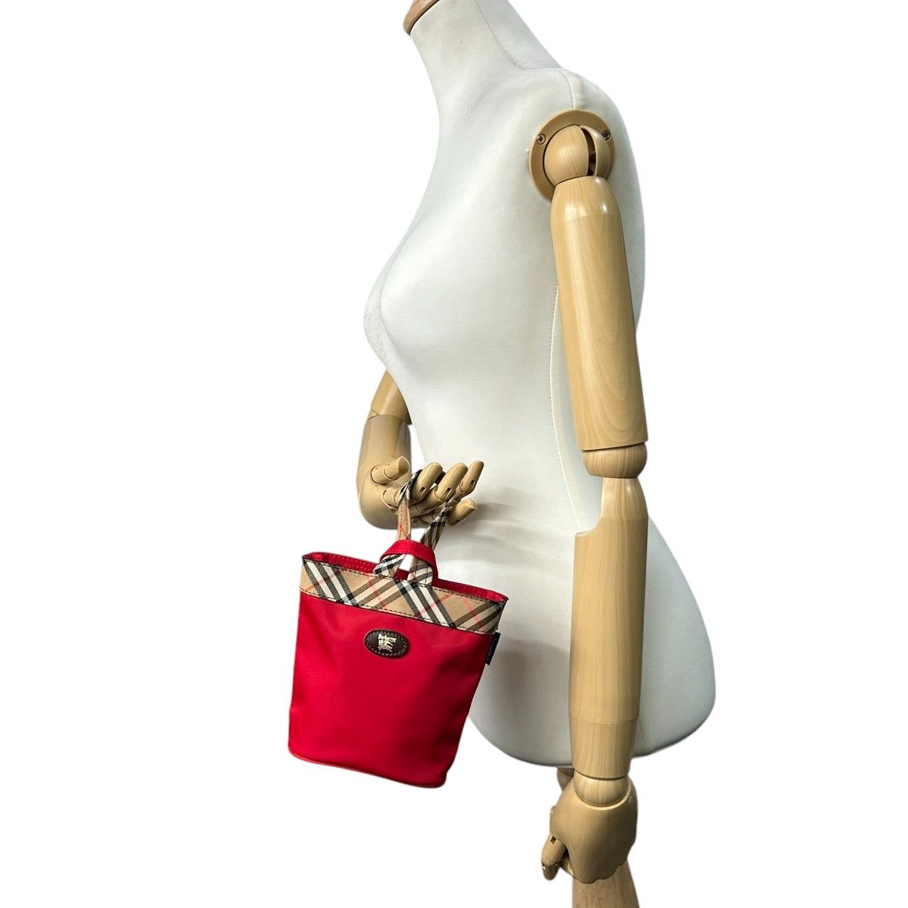 未使用級】バーバリー BURBERRY ハンドバッグ ミニバッグ ポーチ