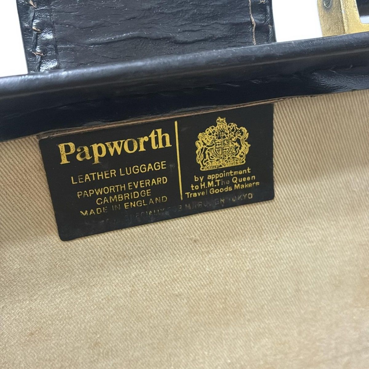 PAPWORTHパップワース　レザーバッグ　ビジネス　ブラック ☆(英)パップワース/PAPWORTH【英国製☆ダレスバッグ/レザー】メンズ