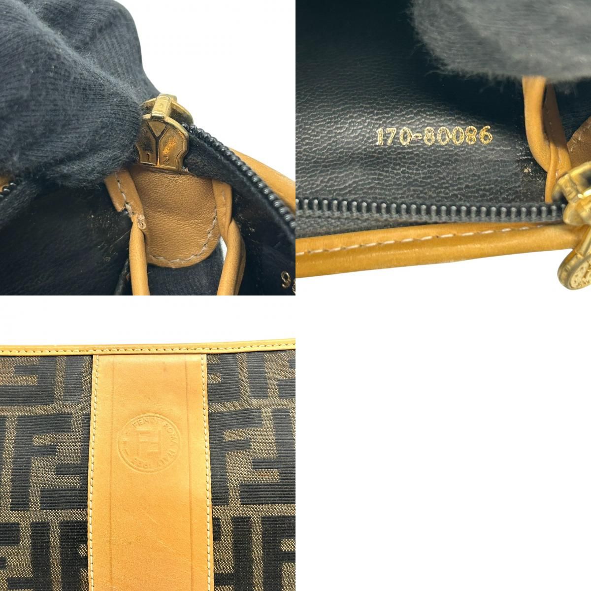 美品】フェンディ FENDI ズッカ柄 セカンドバッグ クラッチバッグ