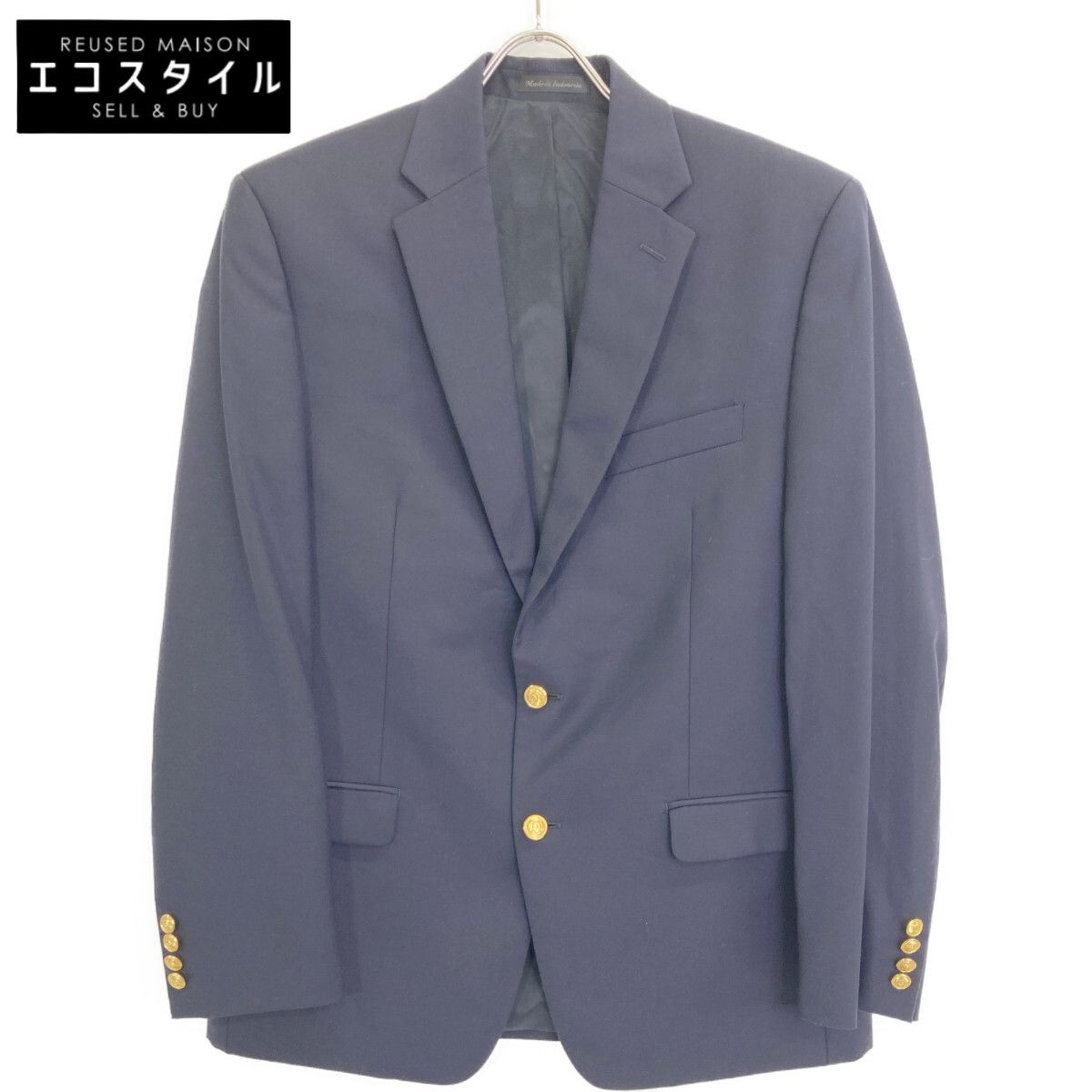 LAUREN RALPH LAUREN ローレン ラルフローレン ﾈｲﾋﾞｰ 金ﾎﾞﾀﾝ ﾌﾞﾚｻﾞｰ