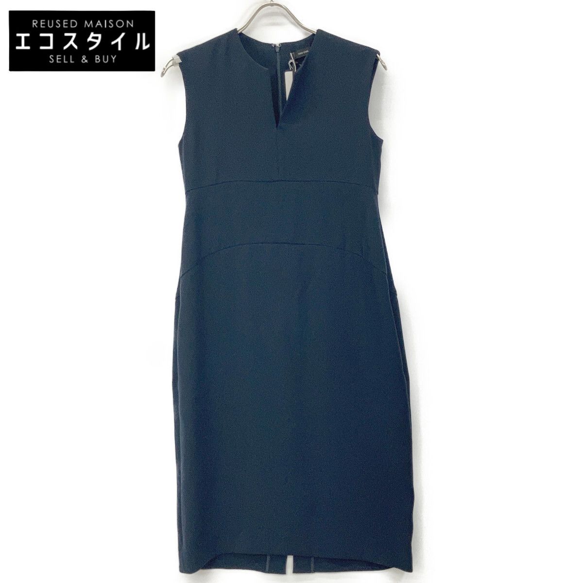 YOKOCHAN ヨーコチャン YCD-623-888 23年製 ﾈｲﾋﾞｰ ｽﾘｯﾄﾗｲﾝﾄﾞﾚｽ ﾜﾝﾋﾟｰｽ