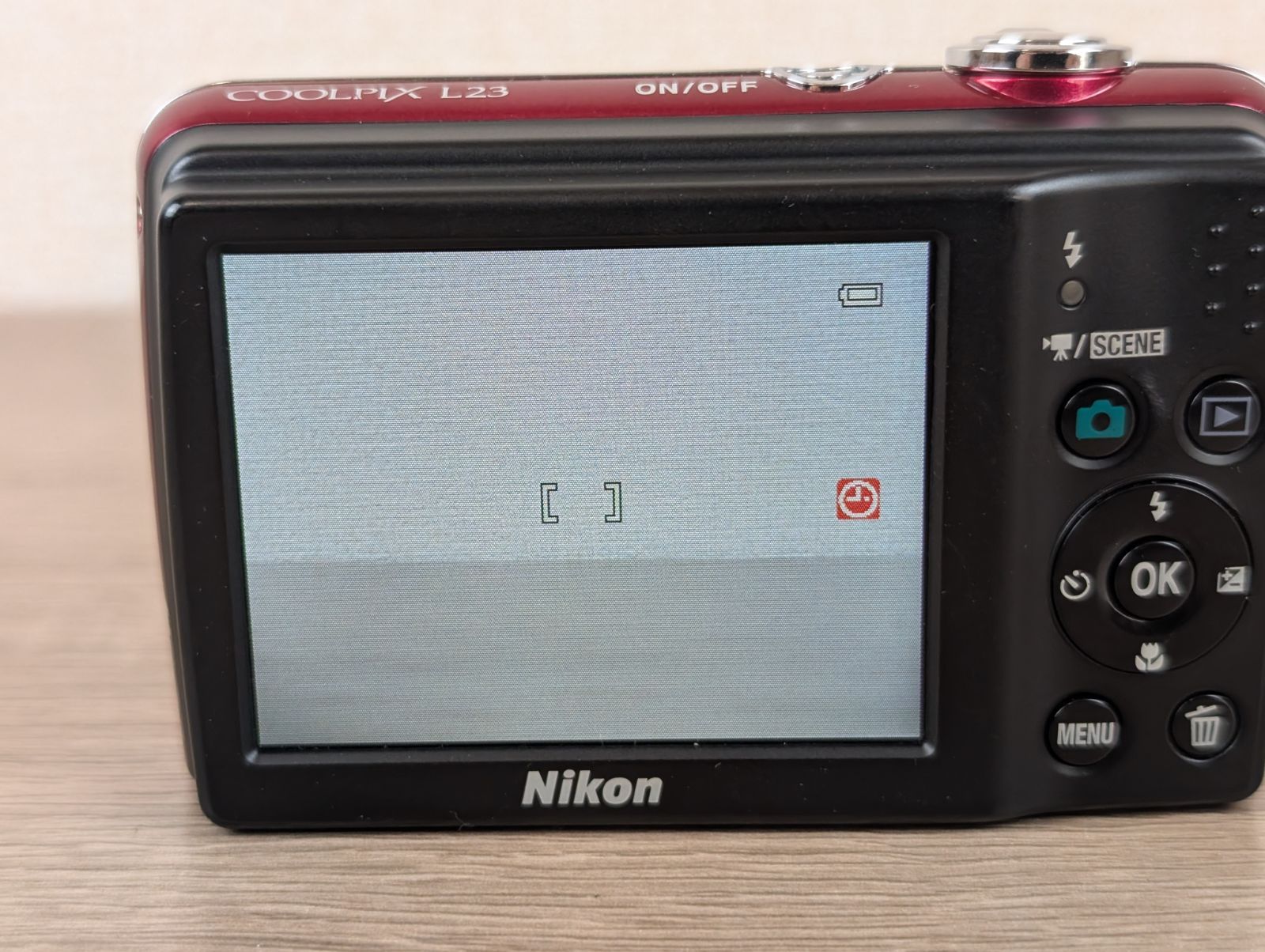 美品・完動品】Nikon COOLPIX L23 レッド 動作確認済 ニコン