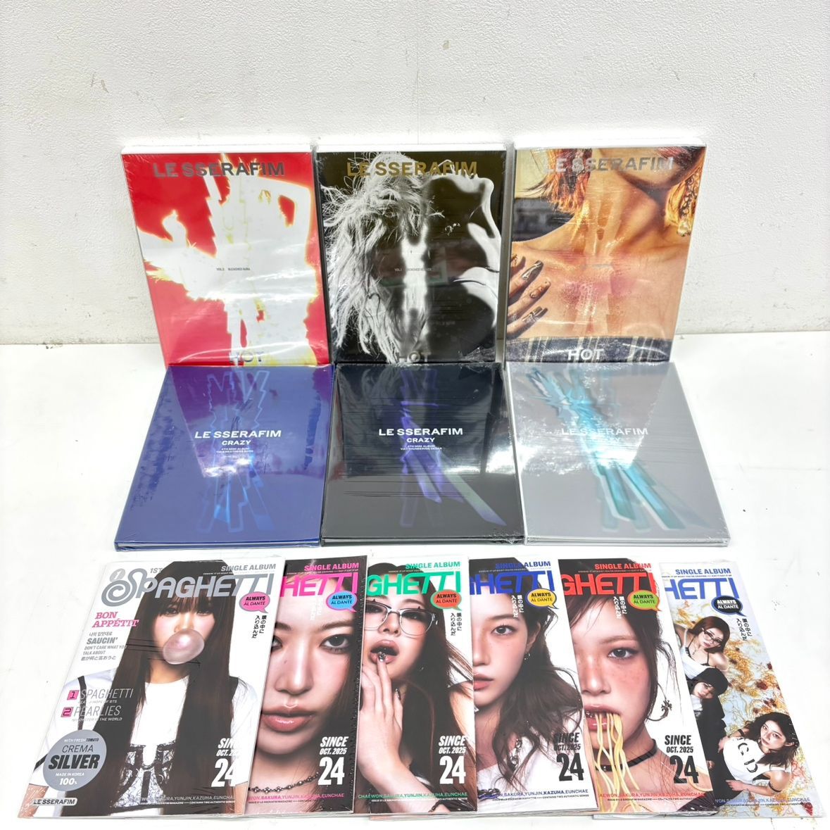 未使用品】LE SSERAFIM アルバムまとめ SPAGHETTI HOT CRAZY ル