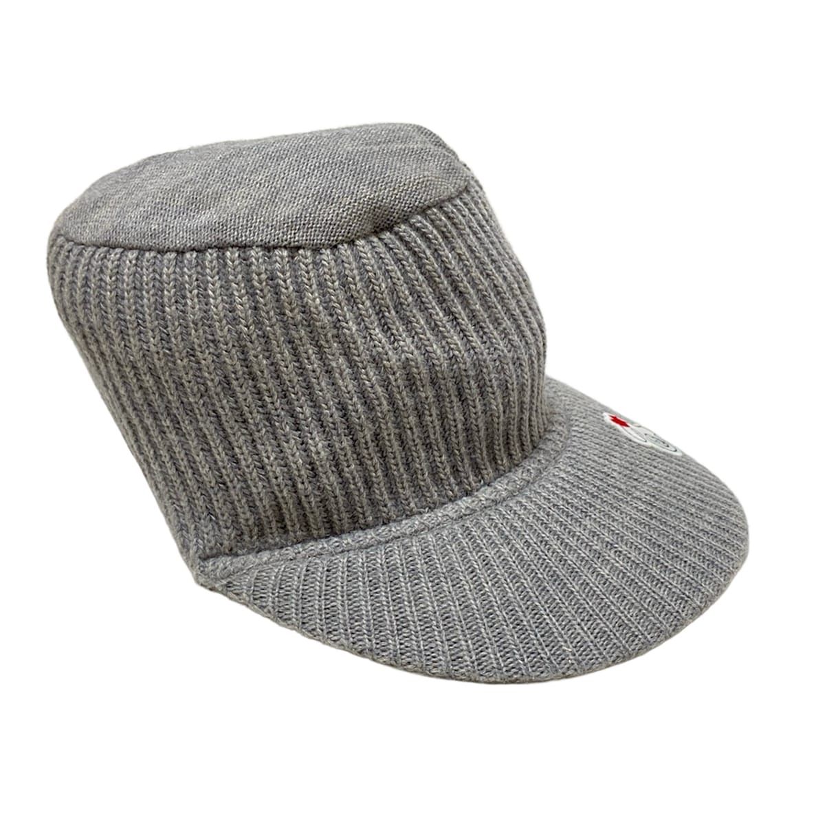 archivio(アルチビオ) キャップ美品 - グレー×白×レッド ハート ウール