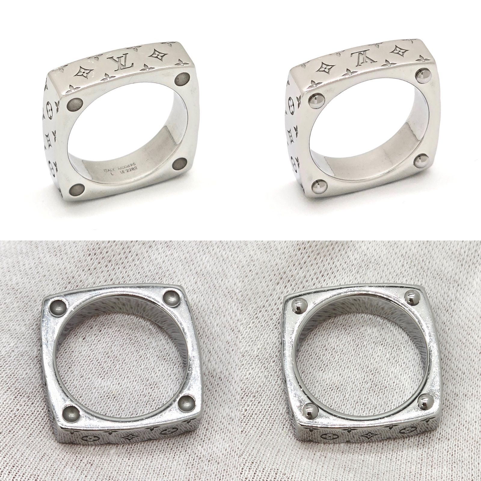 LOUIS VUITTON ルイヴィトン M00695 リング・モノグラム ボールド L 約