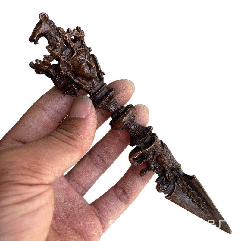 新品未使用 - 古明王金件三面金杵合金工芸品手把件 - メルカリ