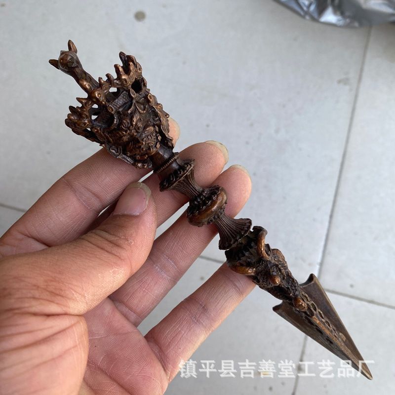 新品未使用 - 古明王金件三面金杵合金工芸品手把件 - メルカリ