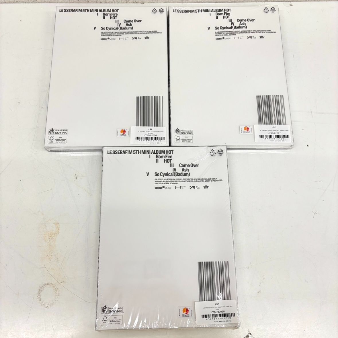 未使用品】LE SSERAFIM アルバムまとめ SPAGHETTI HOT CRAZY ル