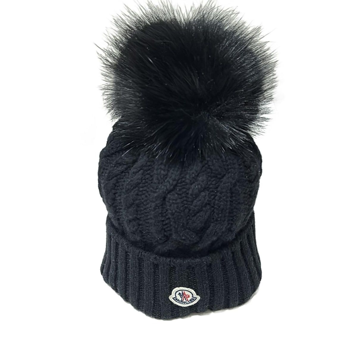 MONCLER(モンクレール) ニット帽 uni - 黒 BERRETTO TRICOT ウール