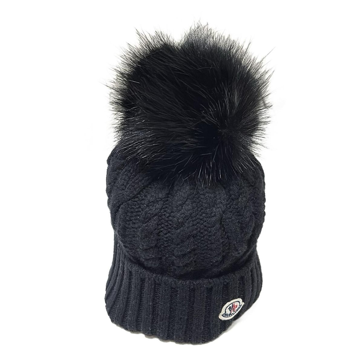 MONCLER(モンクレール) ニット帽 uni - 黒 BERRETTO TRICOT ウール