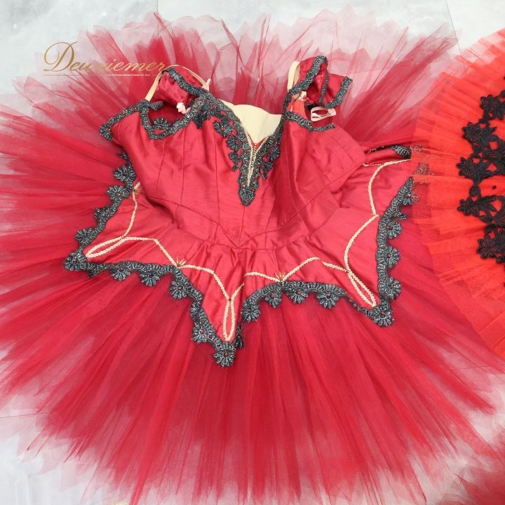 バレエ 衣装 まとめ売り 4点セット チュチュ 赤 ドンキ キトリ