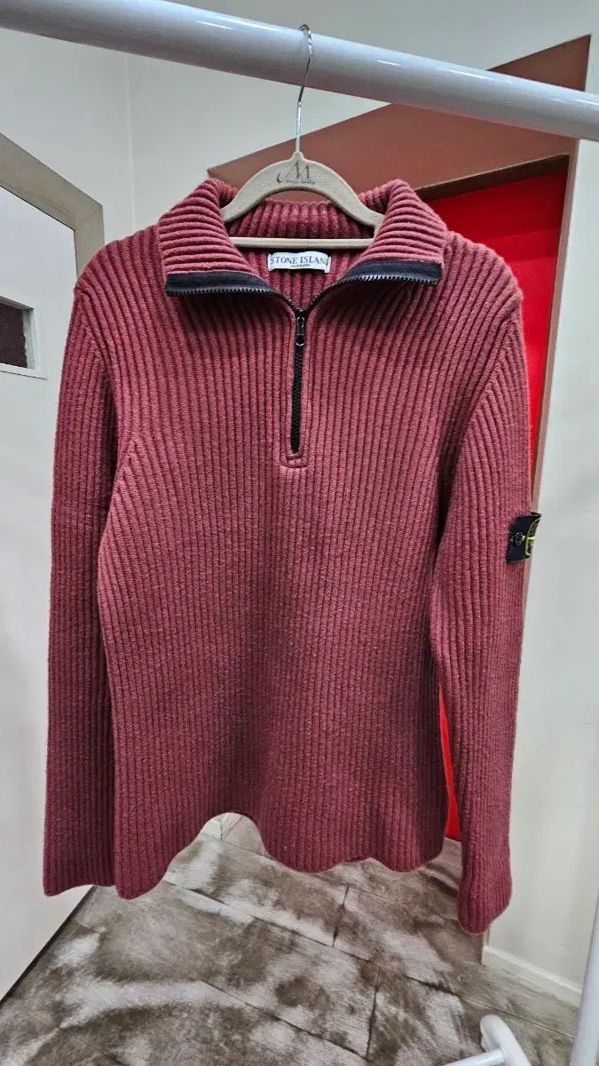 ストーンアイランド STONE ハーフジップニット L イタリア製 STONE