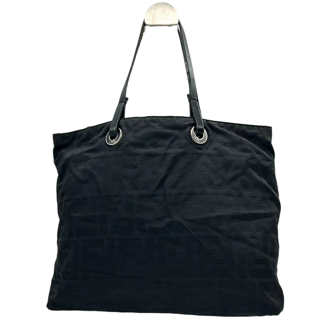 良品】フェンディ FENDI ズッカ柄 ハンドバッグ ミニトート ナイロン