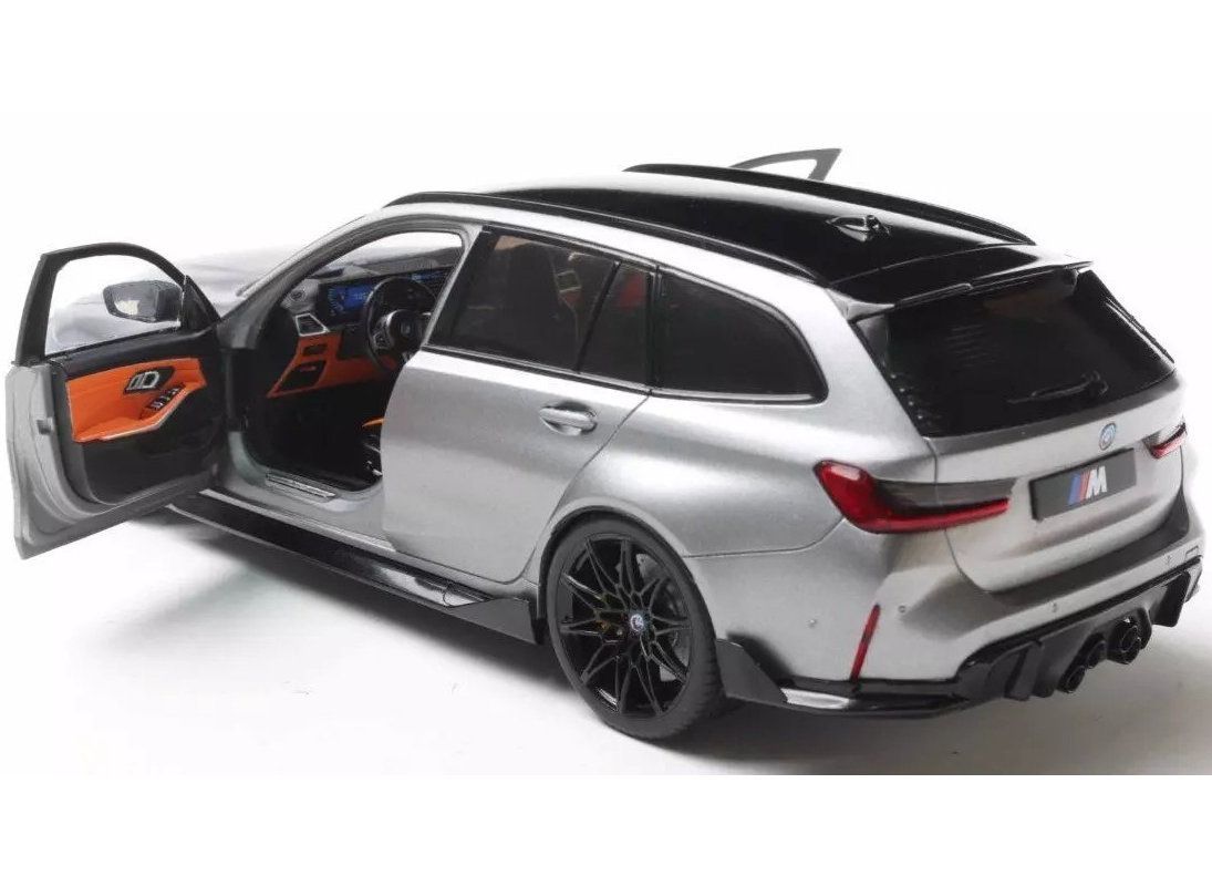 1|18 BMW M 3ツーリング G 81 パフォーマンスパーツ 2025 マットシルバー ソリド製ダイキャスト製ミニカー