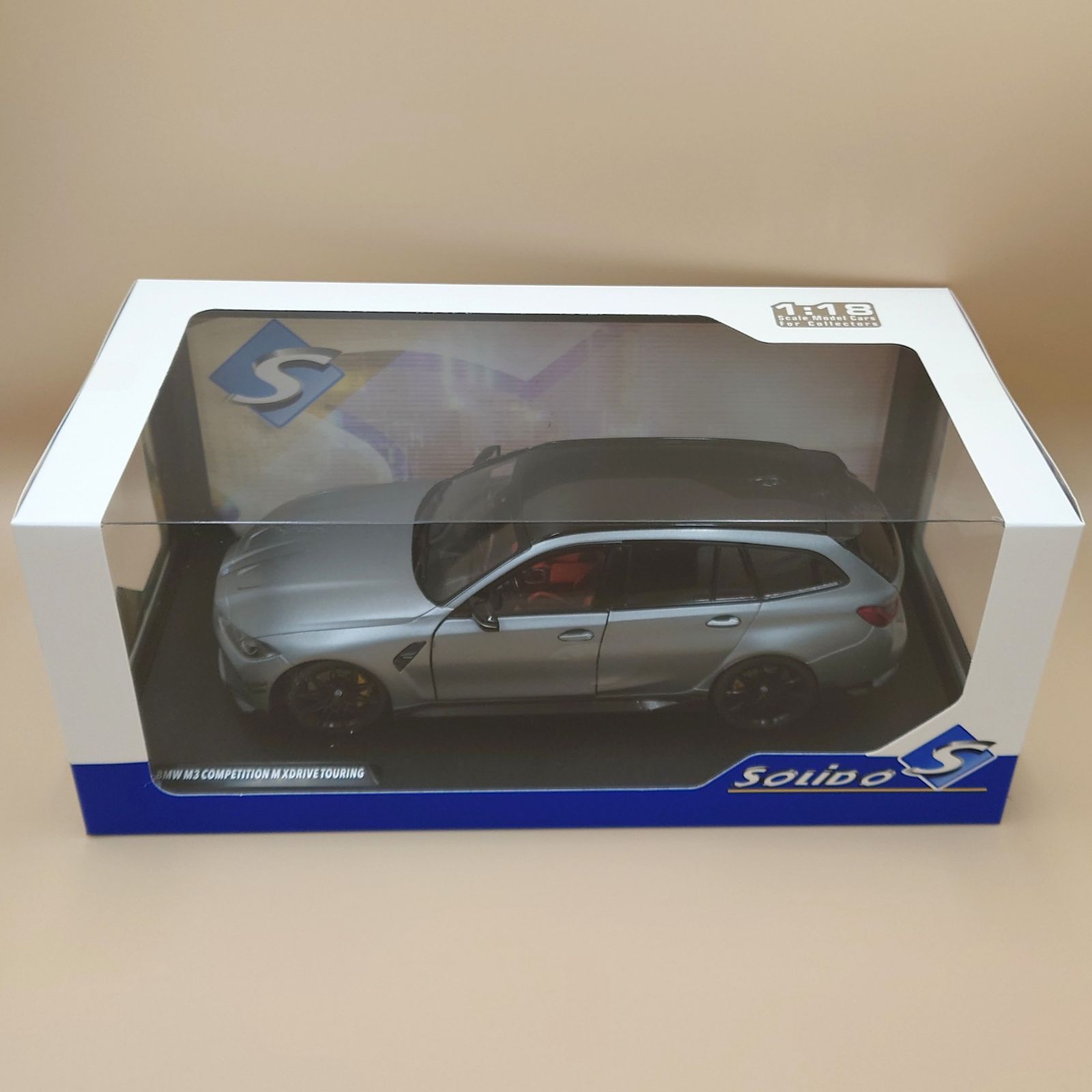 1|18 BMW M 3ツーリング G 81 パフォーマンスパーツ 2025 マットシルバー ソリド製ダイキャスト製ミニカー